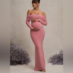Club London Blush Pink Maternity Dress